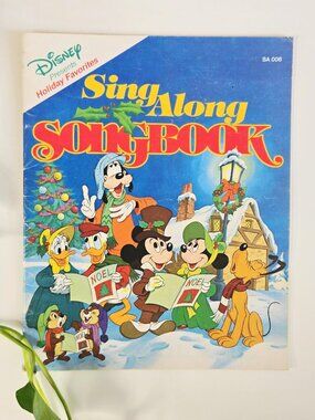 3/$25✨️Vintage 1990s Disney Holiday Favourites Sing Along Song Book | Softcover